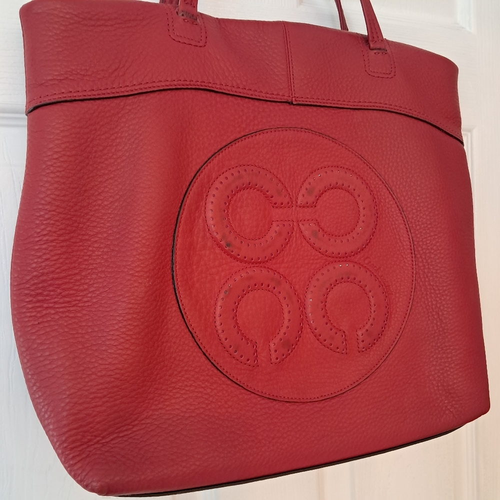 Coach Crimson Leather Tote